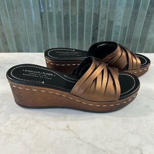 Donald J. Pliner Women's Copper/ Brown Wedge Sandals